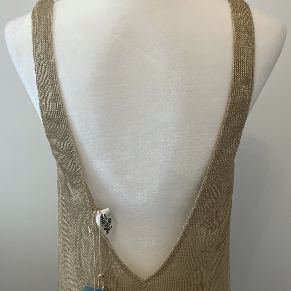 Show Me your Mumu Harlyn Dress Liquid Mesh Gold - Picture 3 of 6